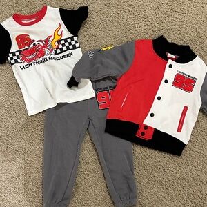 Lightning McQueen 3 piece sweatsuit- never worn!